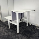 Used Double Electric Bench Desk with Screen and Cable Tray
