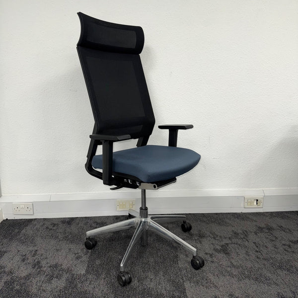 Used Elite I-Sit Task Chair with Headrest