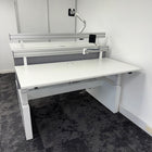 Used Assmann Canvaro Height Adjustable Bench Desk Bundle