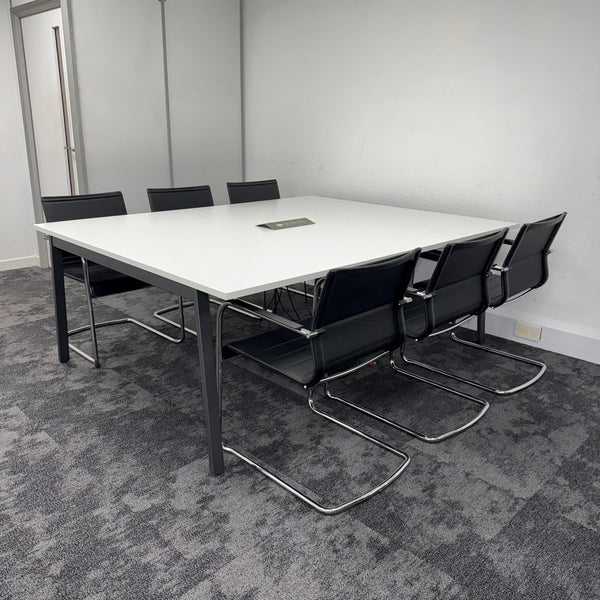 Used Herman Miller and ICF Branded Meeting Table Set