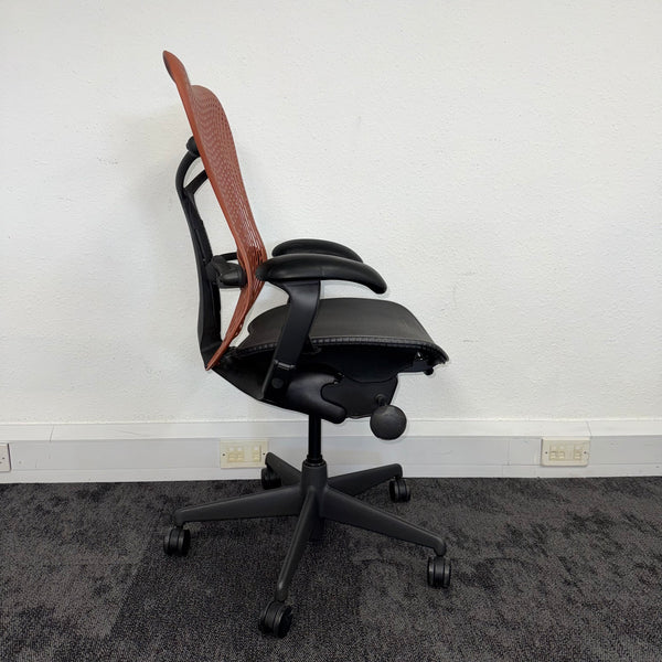 Used Herman Miller Mirra Full Spec with Flexi Front - Orange and Black