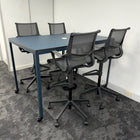 Used Herman Miller and Icons Of Denmark High Table Set with Setu Chairs