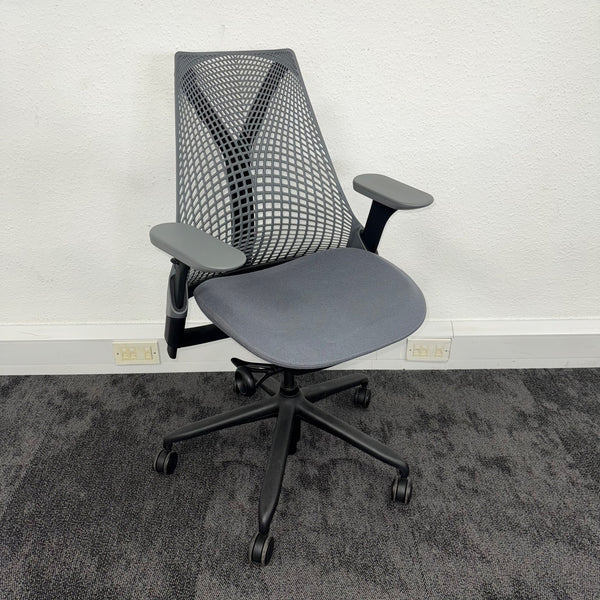 Used Herman Miller Sayl Full Spec with 3D Arms - Grey+Black