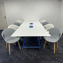 Used Frovi Meeting Table with 8 Senator Chairs