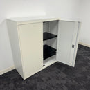 Used Senator Off White Steel Storage Cupboard