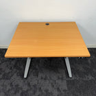 New Space Saving Electric Height Adjustable Desk with Porthole
