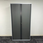 Used Tall Tambour Storage Cupboard with Key