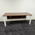 Used Senator Walnut Single Bench Desk