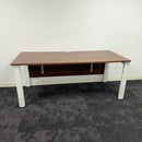 Used Senator Walnut Single Bench Desk