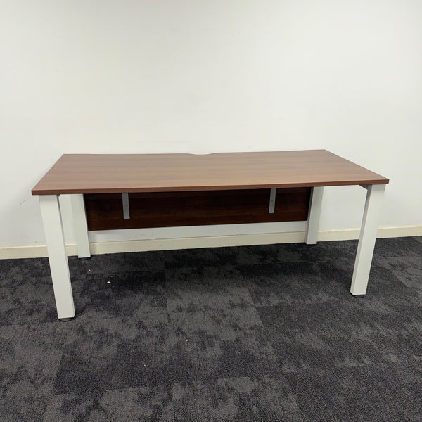 Used Senator Walnut Single Bench Desk