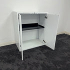 Used Steel Cupboard with Adjustable Shelf and Key