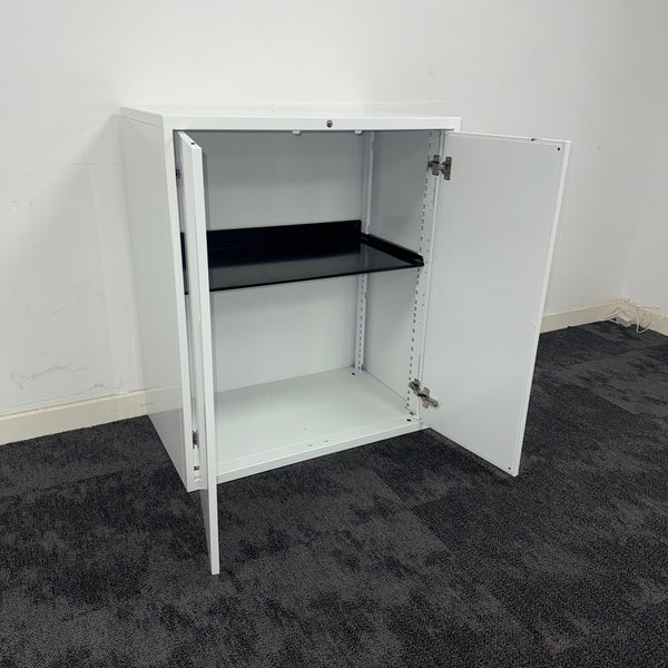 Used Steel Cupboard with Adjustable Shelf and Key