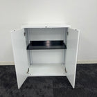 Used Steel 1M Wide Cupboard with Shelf and Key