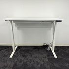 Used Steelcase Migration Height Adjustable Desk with Cable Tray and Modesty Panel