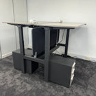 Used Steelcase Migration Electric Sit Stand Bench Bundle