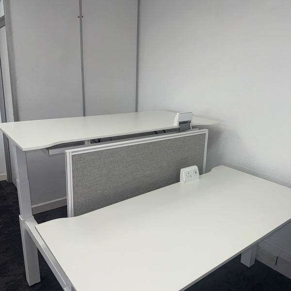 Used Techo Lift Sit Stand Electric Bench Desk - Fully Loaded