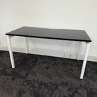 New Black Single Bench Desk - 1400x700