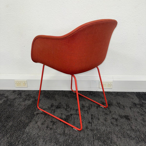 Used Muuto Upholstered Tub Chair Meeting Set with Table