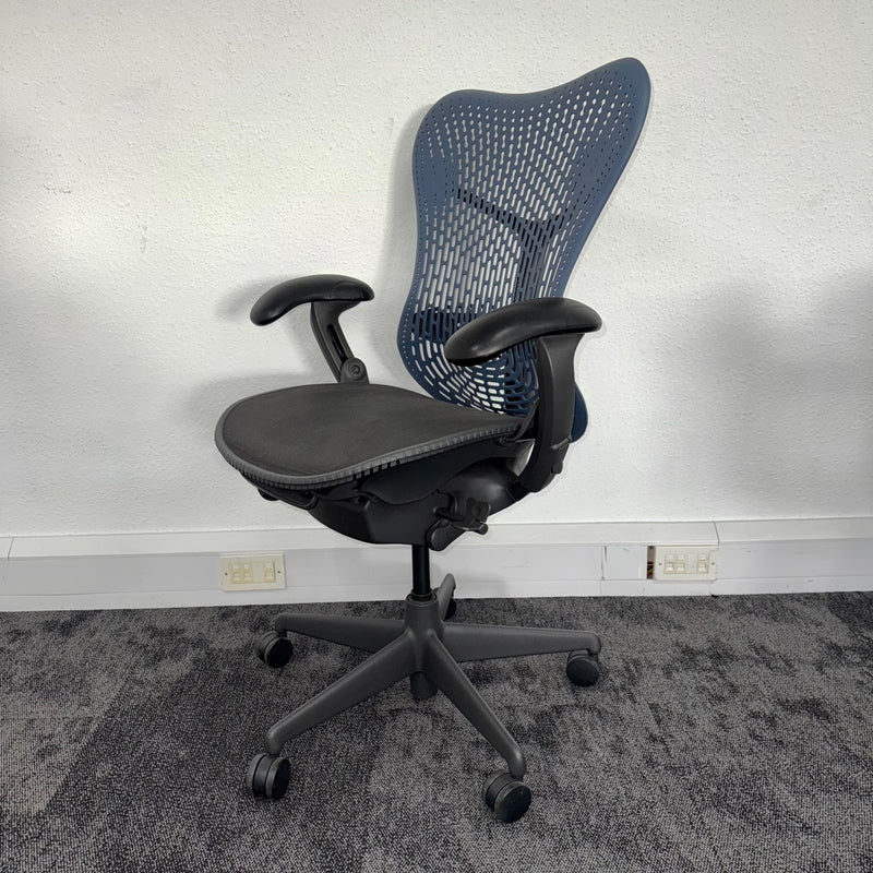 Used Herman Miller Mirra Full Spec - Black + Blue