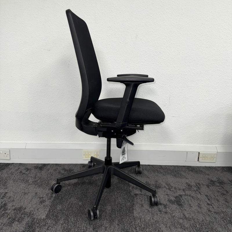 Reupholstered Pledge Eclipse Task Chair with Adjustable Lumbar Support