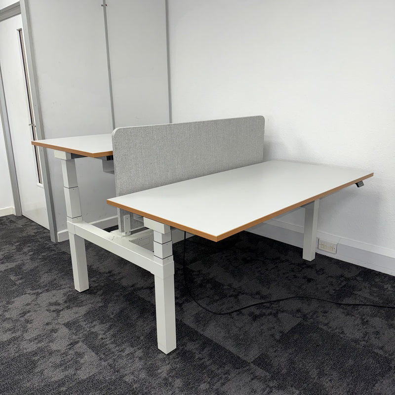 Used Assmann Canvaro Compact Back To Back Height Adjustable Desks
