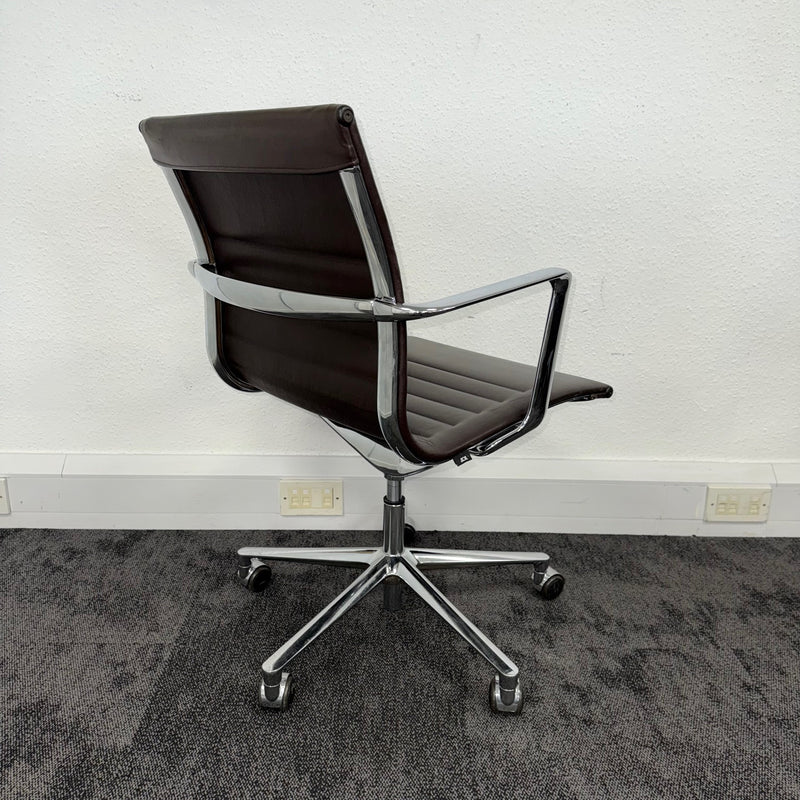 Used ICF UNA Leather Meeting Chair