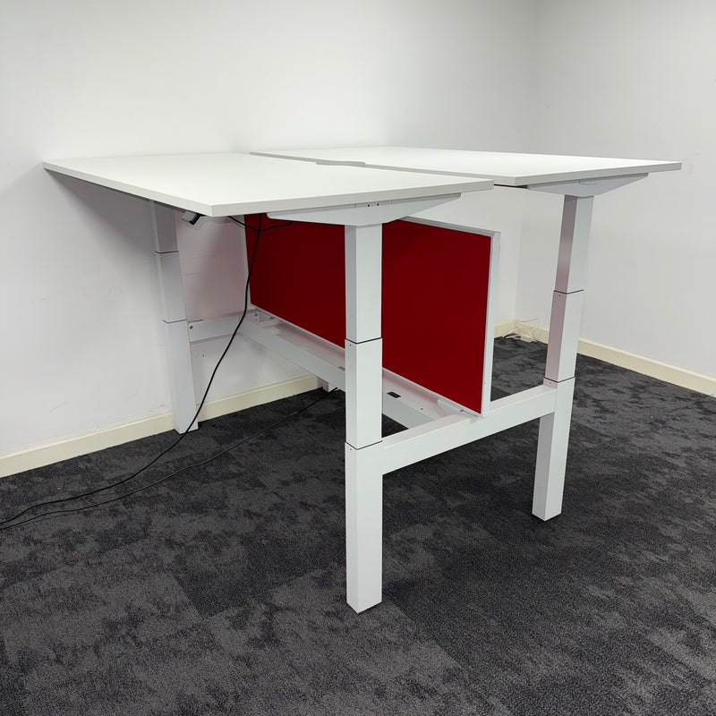 Used Herman Miller Ratio Electric Height Adjustable Bench Desk