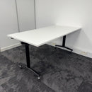 Used Gresham White Fliptop Tables with Linking