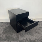 Used Black 3 Draw Mobile Pedestal