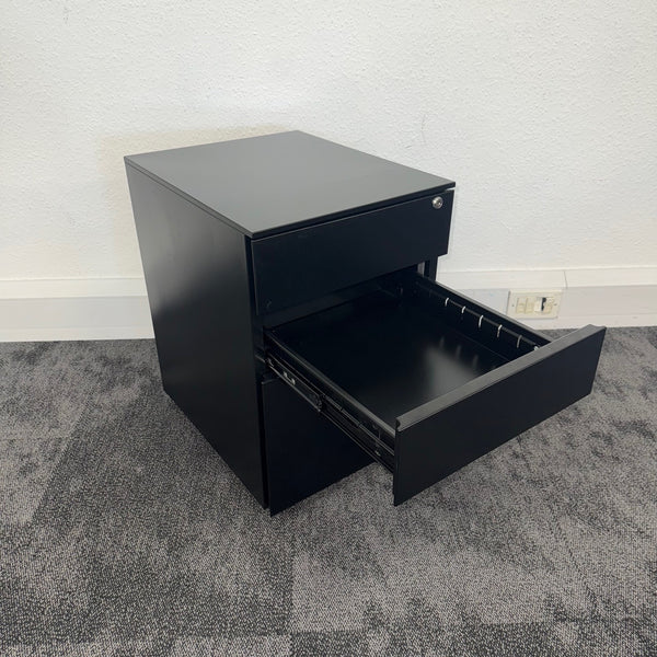 Used Black 3 Draw Mobile Pedestal