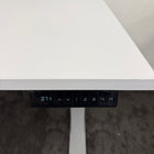 Used Dual Motor White Electric Height Adjustable Desk