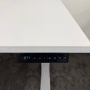 Used Dual Motor White Electric Height Adjustable Desk