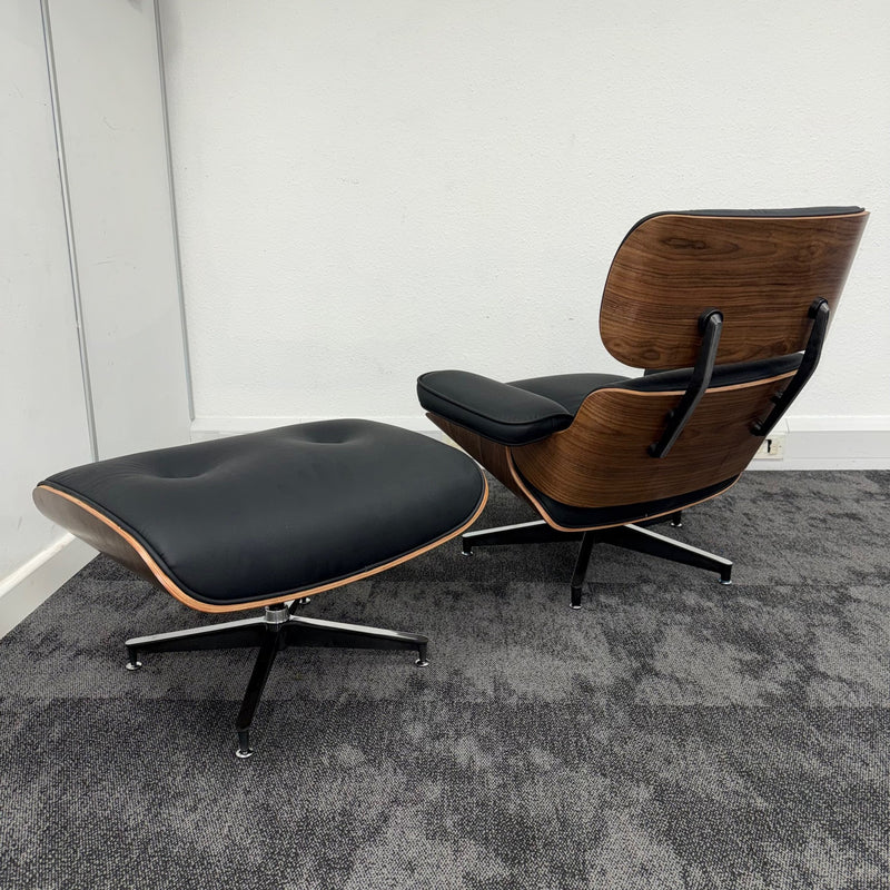 New Vitra Eames Style Lounge Chair with Ottoman