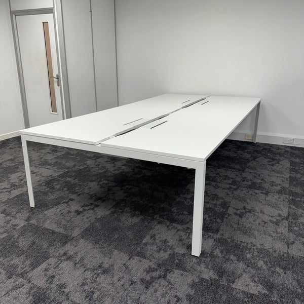 Used Herman Miller Bench Desk with Cable Tray