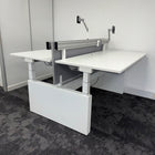 Used Assmann Canvaro Height Adjustable Bench Desk Bundle