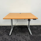 New Space Saving Electric Height Adjustable Desk with Porthole
