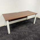 Used Senator Walnut Single Bench Desk