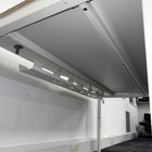 Used Narbutas Nova Single Bench Desk with Cable Tray and Desktop Power