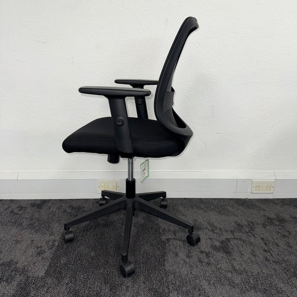 Used John Lewis Dorsel Black Mesh Office Chair