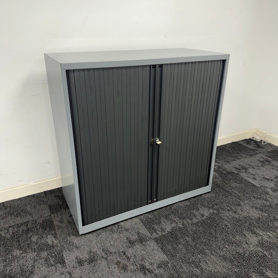 Used Mid-Height Tambour Storage Unit with Key