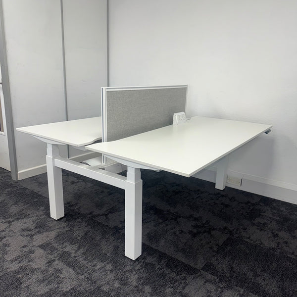 Used Techo Lift Sit Stand Electric Bench Desk - Fully Loaded