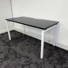 New Black Single Bench Desk - 1400x700