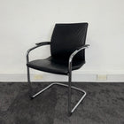 Used Sedus Black Leather Meeting Chair