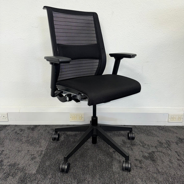 Used Steelcase Think V1 Office Chair - Black Edition