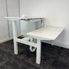 Used Herman Miller Ratio Double Electric Desk with Desktop Power