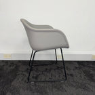 Used Muuto Leather Tub Chair Meeting Set with Table