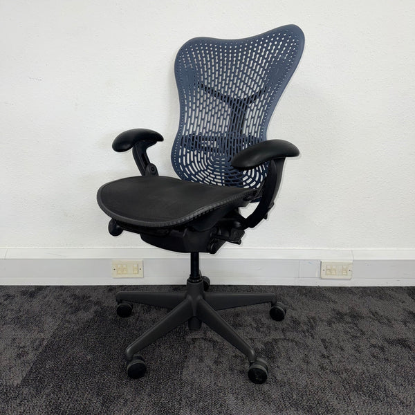 Used Herman Miller Mirra Full Spec with Flexi Front - Blue and Black