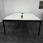 Used White Bench Desk with Cable Tray 1200x800