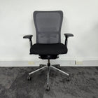 Reupholstered Haworth Zody Mesh Fully Adjustable Task Chair - Chrome Edition