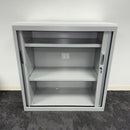 Used Steel Tambour Storage Unit with White Top